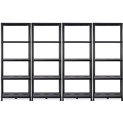 Ondis24 Regal, 4 x Lagerregal, 71 x 35 x 180 (H) cm, Steckregal, Kunststoffregal, 15 Zoll Schwerlastregal, bis zu 180 kg belastbar (4 Stück) Ondis24 Regal, 4 x Lagerregal, 71 x 35 x 180 (H) cm, Steckregal, Kunststoffregal, 15 Zoll Schwerlastregal, bis zu 180 kg belastbar (4 Stück)