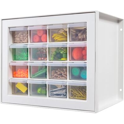IRIS USA Craft Cabinet Storage, Screw Storage, Hardware Organizer, 16 Drawer Parts Cabinet, Art Storage Cabinets, Small Parts, Nuts and Bolts, Tool Organizer Storage, Scrapbook Art Hobby White IRIS USA Craft Cabinet Storage, Screw Storage, Hardware Organizer, 16 Drawer Parts Cabinet, Art Storage Cabinets, Small Parts, Nuts and Bolts, Tool Organizer Storage, Scrapbook Art Hobby White