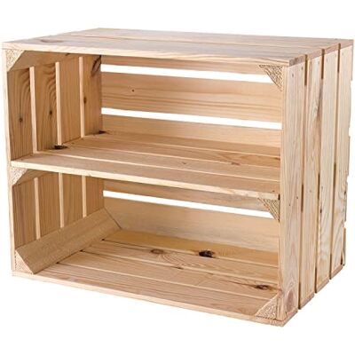 Kistenkolli Altes Land Schuhschrank Schuhregal Naturholz unbehandelt upcycling massivholz Holzkisten Weinkisten Regalkisten Maße 50x40x29cm (je Kiste) (1er Set Johanna Längs) Kistenkolli Altes Land Schuhschrank Schuhregal Naturholz unbehandelt upcycling massivholz Holzkisten Weinkisten Regalkisten Maße 50x40x29cm (je Kiste) (1er Set Johanna Längs)