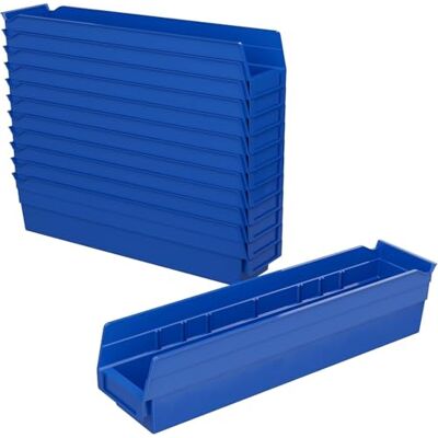 Akro-Mils 30128 18 von 4-Zoll von 4-Zoll Kunststoff Mülleimer Box Regal Nistkasten, blau, Fall von 12, 30128BLUE Akro-Mils 30128 18 von 4-Zoll von 4-Zoll Kunststoff Mülleimer Box Regal Nistkasten, blau, Fall von 12, 30128BLUE