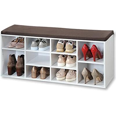 Kesper Schuhschrank mit Sitzkissen - Viel Stauraum & Umweltfreundlich Kesper Schuhschrank mit Sitzkissen - Viel Stauraum & Umweltfreundlich