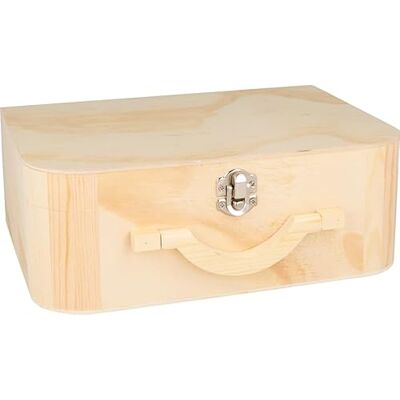 Artemio Koffer aus Holz mit Henkel, Aufbewahrungsbox, 25 x 18 x 9 cm, Natur Artemio Koffer aus Holz mit Henkel, Aufbewahrungsbox, 25 x 18 x 9 cm, Natur