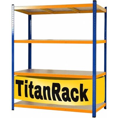 KARAT Schwerlastregal 200x150x60 cm Blau-Orange – Weitspannregal Metall, Werkstatt Regal, Regal Werkstatt, Steckregal Lagerregal (TitanRack Big) KARAT Schwerlastregal 200x150x60 cm Blau-Orange – Weitspannregal Metall, Werkstatt Regal, Regal Werkstatt, Steckregal Lagerregal (TitanRack Big)