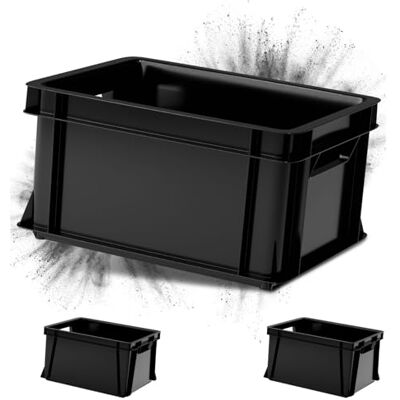 ARTECSIS ® 3 x Kunststoffkiste 11L (stapelbar) anthrazit Transport & Lagerbox (35x24x18cm) Aufbewahrungsbox & Lagerkiste aus stabilem Kunststoff Ordnungsbox & Transportkiste Garten & Werkstatt ARTECSIS ® 3 x Kunststoffkiste 11L (stapelbar) anthrazit Transport & Lagerbox (35x24x18cm) Aufbewahrungsbox & Lagerkiste aus stabilem Kunststoff Ordnungsbox & Transportkiste Garten & Werkstatt