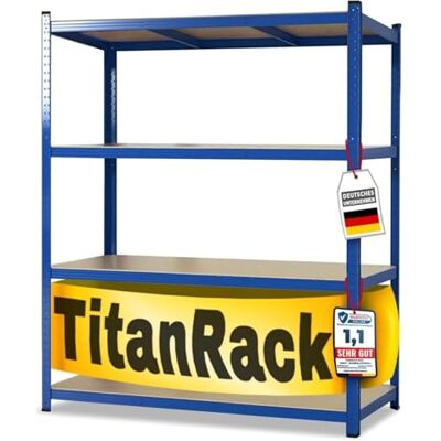 KARAT Schwerlastregal 200x180x60 cm blau – Weitspannregal Metall, Werkstatt Regal, Regal Werkstatt, Steckregal Lagerregal (TitanRack Big) KARAT Schwerlastregal 200x180x60 cm blau – Weitspannregal Metall, Werkstatt Regal, Regal Werkstatt, Steckregal Lagerregal (TitanRack Big)