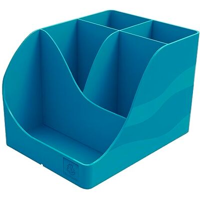 Exacompta 69528D Stifteköcher Pen Wave Neo Deco aus Reycling-Kunststoff mit 5 Fächern. Zur Aufbewahrung von Kugelschreibern und anderen Schreibwaren Blauer Engel Stiftebox Stiftehalter Entenblau Exacompta 69528D Stifteköcher Pen Wave Neo Deco aus Reycling-Kunststoff mit 5 Fächern. Zur Aufbewahrung von Kugelschreibern und anderen Schreibwaren Blauer Engel Stiftebox Stiftehalter Entenblau