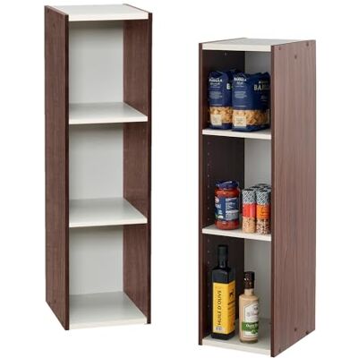 Iris Ohyama - UB-9025 - Braun - 3-Regal - 2er-Set - Aufbewahrungsregal Iris Ohyama - UB-9025 - Braun - 3-Regal - 2er-Set - Aufbewahrungsregal