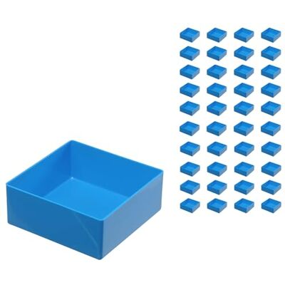 hünersdorff Huenersdorff 40 St. Einsatzbox 108 x 108 x 45mm (L x B x H) Einsatzkasten Set für individuellen Bestückung von Sortimentskästen, Kleinteile-Koffern, Schubladen und Schränken Blau hünersdorff Huenersdorff 40 St. Einsatzbox 108 x 108 x 45mm (L x B x H) Einsatzkasten Set für individuellen Bestückung von Sortimentskästen, Kleinteile-Koffern, Schubladen und Schränken Blau