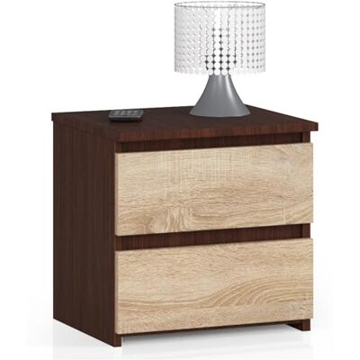 Home Collective Kommode mit 2 Schubladen Schlafzimmer Flur Wohnzimmer Organizer Kommode 40 cm breit 40 cm hoch venge-Sonoma Holz Highboard Sideboard Mehrzweckschrank Schrank schmal Home Collective Kommode mit 2 Schubladen Schlafzimmer Flur Wohnzimmer Organizer Kommode 40 cm breit 40 cm hoch venge-Sonoma Holz Highboard Sideboard Mehrzweckschrank Schrank schmal
