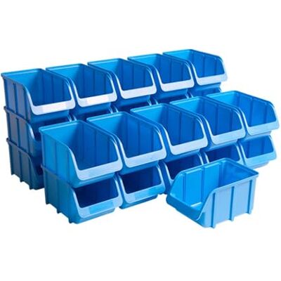 hünersdorff 26x Sichtbox Stapelbox Lagerbox in Größe 3, aus Polypropylen (PP), Multi-Color hünersdorff 26x Sichtbox Stapelbox Lagerbox in Größe 3, aus Polypropylen (PP), Multi-Color