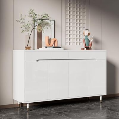 BTM Ein moderner Schuhschrank mit Zwei Türen, Zwei Schubladen, verstellbaren Regalen und goldfarbenen Beinen, perfekt für den Eingangsbereich. Er bietet Platz für 18–24 Paar Schuhe. BTM Ein moderner Schuhschrank mit Zwei Türen, Zwei Schubladen, verstellbaren Regalen und goldfarbenen Beinen, perfekt für den Eingangsbereich. Er bietet Platz für 18–24 Paar Schuhe.