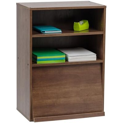 Iris Ohyama , Möbel mit Türen, Aufbewahrungsregal, 2 modulare Fächer alle 3.2cm, Design, Modern, Vielseitig verwendbar, Büro, Schlafzimmer, Wohnzimmer Flap Rack CHR-1 Braun Iris Ohyama , Möbel mit Türen, Aufbewahrungsregal, 2 modulare Fächer alle 3.2cm, Design, Modern, Vielseitig verwendbar, Büro, Schlafzimmer, Wohnzimmer Flap Rack CHR-1 Braun