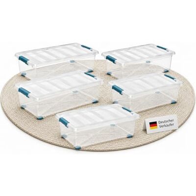 Ondis24 Katla 28l Aufbewahrungsbox Rollbox Unterbettbox Ordnungssystem Aufbewahrungsbehälter mit Deckel (5) Ondis24 Katla 28l Aufbewahrungsbox Rollbox Unterbettbox Ordnungssystem Aufbewahrungsbehälter mit Deckel (5)