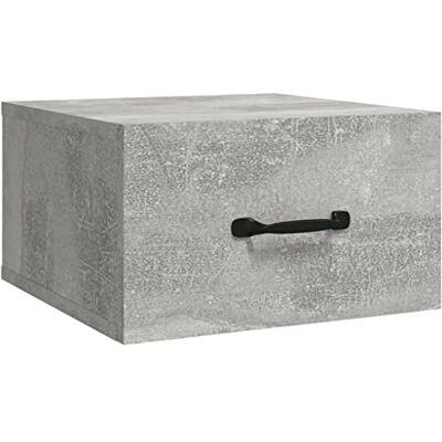 vidaXL Wand Nachttisch Hängend Nachtschrank Nachtkonsole Nachtkommode Schlafzimmer Schrank Kommode Wandschrank Hängeschrank Betongrau 35x35x20cm vidaXL Wand Nachttisch Hängend Nachtschrank Nachtkonsole Nachtkommode Schlafzimmer Schrank Kommode Wandschrank Hängeschrank Betongrau 35x35x20cm