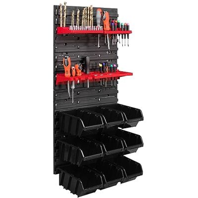 botle 9 Stapelboxen Werkzeughalter Wandregal Werkstattregal Werkzeugwand 39x78cm Werkzeughalter Lagersystem Schüttenregal Sichtlagerkästen Extra Starke Wandplatten Regal Erweiterbar Werkstattregal Lagerreg botle 9 Stapelboxen Werkzeughalter Wandregal Werkstattregal Werkzeugwand 39x78cm Werkzeughalter Lagersystem Schüttenregal Sichtlagerkästen Extra Starke Wandplatten Regal Erweiterbar Werkstattregal Lagerreg