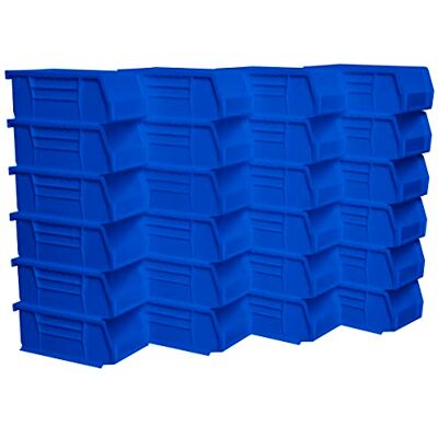 Akro-Mils 30220 AkroBins Kunststoff-Aufbewahrungsbehälter, platzsparend, stapelbar, für Garage, Speisekammer, Bastelorganisation, 17,8 x 10,2 x 7,6 cm, Blau, 24 Stück Akro-Mils 30220 AkroBins Kunststoff-Aufbewahrungsbehälter, platzsparend, stapelbar, für Garage, Speisekammer, Bastelorganisation, 17,8 x 10,2 x 7,6 cm, Blau, 24 Stück