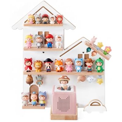 SONGMICS Wandregal für Toniebox - Wolkenweiß - Kinderregal für 35 Figuren SONGMICS Wandregal für Toniebox - Wolkenweiß - Kinderregal für 35 Figuren