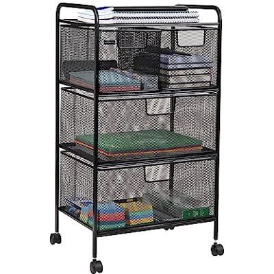Mind Reader Network Collection, Rollwagen mit 4 herausnehmbaren Schubladen, omnidirektionale Räder, Schreibtisch- und Badezimmer-Organizer, tragbar, Metallgitter, 40,6 cm L x 27,9 cm B x 73,9 cm H, Mind Reader Network Collection, Rollwagen mit 4 herausnehmbaren Schubladen, omnidirektionale Räder, Schreibtisch- und Badezimmer-Organizer, tragbar, Metallgitter, 40,6 cm L x 27,9 cm B x 73,9 cm H,