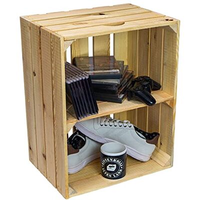 Kistenkolli Altes Land Massive Schuh- Bücherregalkiste Obstkiste Weinkiste Maße ca 50 x 40 x 31cm xxxaus dem Alten LandxxxWeinkisten Obstkisten Holzkiste Dekokiste Regal (Natur quer) Kistenkolli Altes Land Massive Schuh- Bücherregalkiste Obstkiste Weinkiste Maße ca 50 x 40 x 31cm xxxaus dem Alten LandxxxWeinkisten Obstkisten Holzkiste Dekokiste Regal (Natur quer)