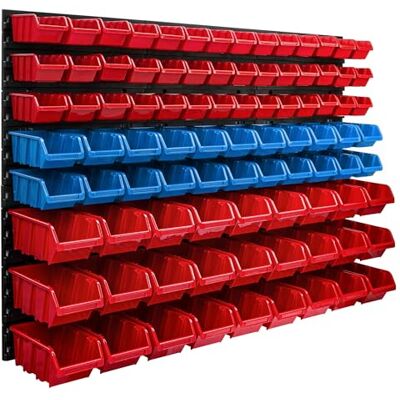 botle Lagersystem Wandregal 1155 x 780 mm 91 stck. Box Stapelboxen Schüttenregal Sichtlagerkästen Extra Starke Wandplatten Regal Erweiterbar Werkstattregal Lagerregal Werkstattwandregal Steckregal botle Lagersystem Wandregal 1155 x 780 mm 91 stck. Box Stapelboxen Schüttenregal Sichtlagerkästen Extra Starke Wandplatten Regal Erweiterbar Werkstattregal Lagerregal Werkstattwandregal Steckregal