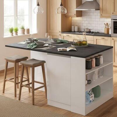 DMORA - Isla de cocina osvaldo - 160x90 cm - Kücheninsel DMORA - Isla de cocina osvaldo - 160x90 cm - Kücheninsel