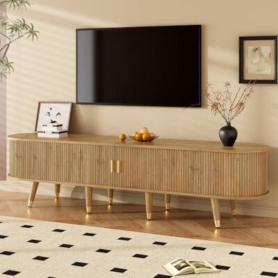 BTM TV-Schrank mit Schiebetüren, TV-Möbel, TV-Ständer, niedrigerer Fernsehschrank, TV-Halterung. Einzigartiges Design. BTM TV-Schrank mit Schiebetüren, TV-Möbel, TV-Ständer, niedrigerer Fernsehschrank, TV-Halterung. Einzigartiges Design.