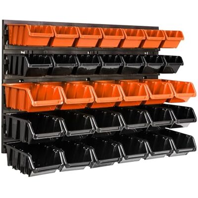 botle 32 stck. Box Lagersystem Wandregal 58 x 39cm Stapelboxen Schüttenregal Sichtlagerkästen Extra Starke Wandplatten Regal Erweiterbar Werkstattregal Lagerregal Werkstattwandregal Steckregal botle 32 stck. Box Lagersystem Wandregal 58 x 39cm Stapelboxen Schüttenregal Sichtlagerkästen Extra Starke Wandplatten Regal Erweiterbar Werkstattregal Lagerregal Werkstattwandregal Steckregal