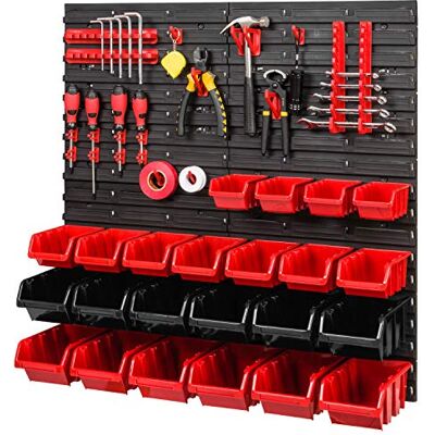 PAFEN Lagersystem 780x772mm Stapelboxen Wandregal Schüttenregal Halterungen, 23 x Boxen PAFEN Lagersystem 780x772mm Stapelboxen Wandregal Schüttenregal Halterungen, 23 x Boxen