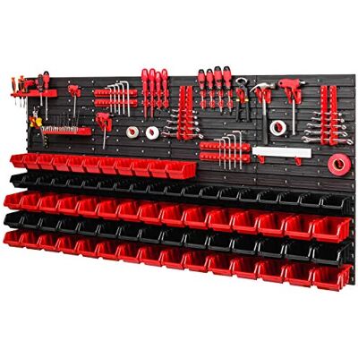 PAFEN Lagersystem 780x1544mm Stapelboxen Wandregal Schüttenregal 40 Halterungen,75 Boxen PAFEN Lagersystem 780x1544mm Stapelboxen Wandregal Schüttenregal 40 Halterungen,75 Boxen