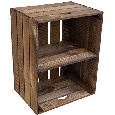 Kistenkolli Altes Land Massive Schuh- Bücherregalkiste Obstkiste Weinkiste Maße ca 50 x 40 x 31cm xxxaus dem Alten LandxxxWeinkisten Obstkisten Holzkiste Dekokiste Regal (Natur quer) (1, dunkel, kurze Unterteilung) Kistenkolli Altes Land Massive Schuh- Bücherregalkiste Obstkiste Weinkiste Maße ca 50 x 40 x 31cm xxxaus dem Alten LandxxxWeinkisten Obstkisten Holzkiste Dekokiste Regal (Natur quer) (1, dunkel, kurze Unterteilung)