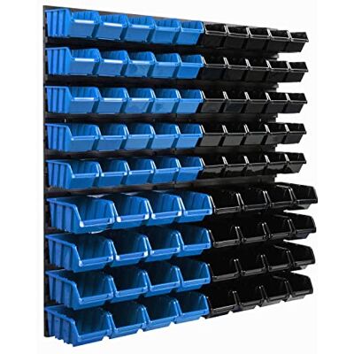 botle Lagersystem Wandregal 770 x 780 mm 90 stck. Box Stapelboxen Schüttenregal Sichtlagerkästen Extra Starke Wandplatten Regal Erweiterbar Werkstattregal Lagerregal Werkstattwandregal Steckregal botle Lagersystem Wandregal 770 x 780 mm 90 stck. Box Stapelboxen Schüttenregal Sichtlagerkästen Extra Starke Wandplatten Regal Erweiterbar Werkstattregal Lagerregal Werkstattwandregal Steckregal