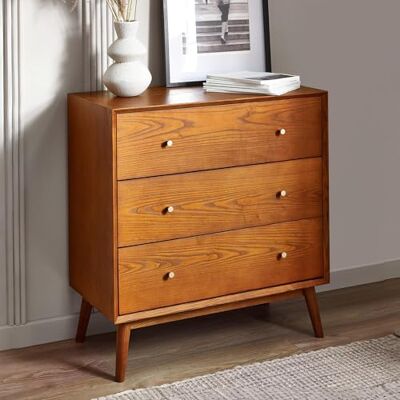 Julian Bowen - Lowry - Cherry Ash - Chest of Drawers Julian Bowen - Lowry - Cherry Ash - Chest of Drawers
