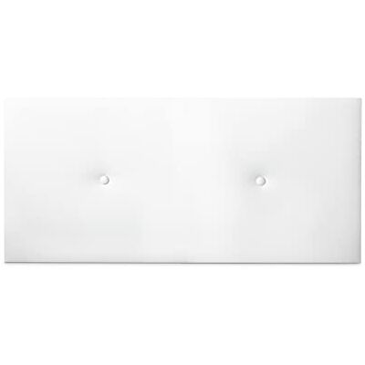 DUÉRMETE ONLINE Premium gepolstertes Kopfteil Modell Mailand, Bezug aus hochwertigem Kunstleder, inklusive Beschlägen und Schrauben, Holz, Weiß, 90 x 60 cm (Bett 80) DUÉRMETE ONLINE Premium gepolstertes Kopfteil Modell Mailand, Bezug aus hochwertigem Kunstleder, inklusive Beschlägen und Schrauben, Holz, Weiß, 90 x 60 cm (Bett 80)