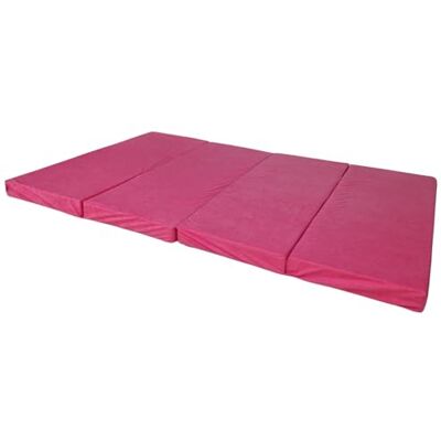Natalia Spzoo breite Faltmatratze 180 x 120 x 8 cm Klappmatratze mit Schaumstoffkern & abnehmbarem Bezug klappbare Schlafmatte (1227 Rosa) Natalia Spzoo breite Faltmatratze 180 x 120 x 8 cm Klappmatratze mit Schaumstoffkern & abnehmbarem Bezug klappbare Schlafmatte (1227 Rosa)