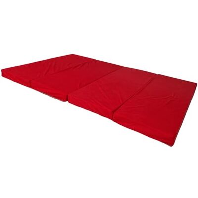 Natalia Spzoo breite Faltmatratze 180 x 120 x 8 cm Klappmatratze mit Schaumstoffkern & abnehmbarem Bezug klappbare Schlafmatte (3100 Rot) Natalia Spzoo breite Faltmatratze 180 x 120 x 8 cm Klappmatratze mit Schaumstoffkern & abnehmbarem Bezug klappbare Schlafmatte (3100 Rot)
