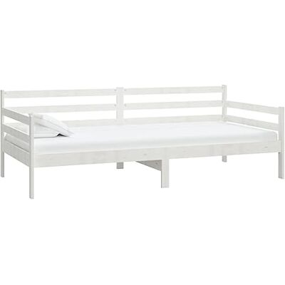 vidaXL Massivholz Kiefer Tagesbett Bettsofa Sofa Bett Einzelbett Sofabett Schlafsofa Bettgestell Gästebett Holzbett Massivholzbett Weiß 90x200cm vidaXL Massivholz Kiefer Tagesbett Bettsofa Sofa Bett Einzelbett Sofabett Schlafsofa Bettgestell Gästebett Holzbett Massivholzbett Weiß 90x200cm
