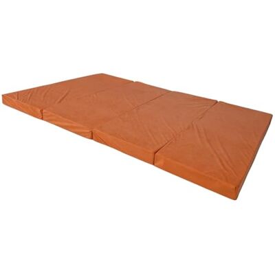 Natalia Spzoo breite Faltmatratze 180 x 120 x 8 cm Klappmatratze mit Schaumstoffkern & abnehmbarem Bezug klappbare Schlafmatte (1333 Orange) Natalia Spzoo breite Faltmatratze 180 x 120 x 8 cm Klappmatratze mit Schaumstoffkern & abnehmbarem Bezug klappbare Schlafmatte (1333 Orange)
