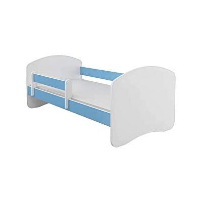 Generic BDW Kinderbett mit Matratze NEU, 140/160/180/190 Kinder (Blau, 180x90) Generic BDW Kinderbett mit Matratze NEU, 140/160/180/190 Kinder (Blau, 180x90)