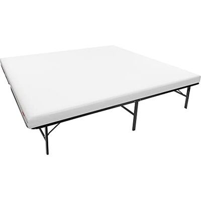 i-flair Metallbett Gästebett Klappbett LETTO 180x200 cm mit Matratze Slick 12cm Höhe Faltbett auf Füßen mit Stauraum i-flair Metallbett Gästebett Klappbett LETTO 180x200 cm mit Matratze Slick 12cm Höhe Faltbett auf Füßen mit Stauraum