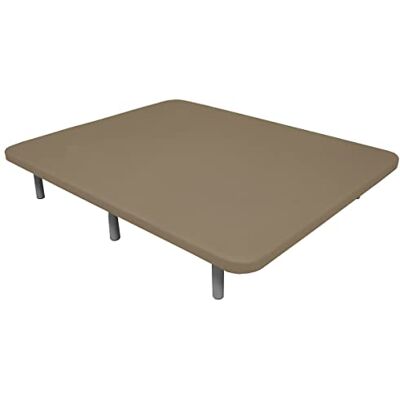 DUÉRMETE ONLINE Super verstärkte 3D-Polsterung, hohe Stabilität mit 5 Querstangen und 6 Metallbeinen mit Gewinde, 27 cm, 105 x 190, Beige DUÉRMETE ONLINE Super verstärkte 3D-Polsterung, hohe Stabilität mit 5 Querstangen und 6 Metallbeinen mit Gewinde, 27 cm, 105 x 190, Beige