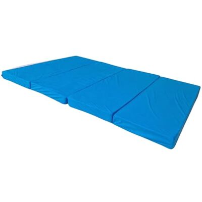 Natalia Spzoo breite Faltmatratze 180 x 120 x 8 cm Klappmatratze mit Schaumstoffkern & abnehmbarem Bezug klappbare Schlafmatte (1331 Blau) Natalia Spzoo breite Faltmatratze 180 x 120 x 8 cm Klappmatratze mit Schaumstoffkern & abnehmbarem Bezug klappbare Schlafmatte (1331 Blau)