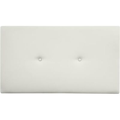 DUÉRMETE ONLINE Kopfteil aus hochwertigem Kunstleder, gepolstert, Sizilien, Maße 105 x 60 cm (für Betten mit 90 und 105 cm), Weiß DUÉRMETE ONLINE Kopfteil aus hochwertigem Kunstleder, gepolstert, Sizilien, Maße 105 x 60 cm (für Betten mit 90 und 105 cm), Weiß