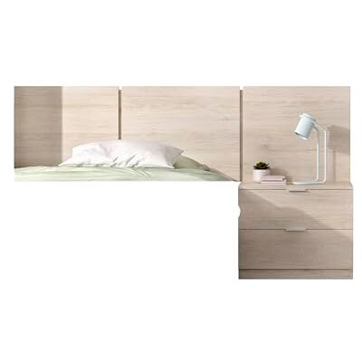 DEKIT Bito - Natur - 95.5x156x34 cm - Kopfteil mit Nachttisch DEKIT Bito - Natur - 95.5x156x34 cm - Kopfteil mit Nachttisch