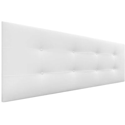 DHOME Kopfteil Gepolstert 8cm Dick ACUALINE Stoff Und Kunstleder Bett-Kopfteil (Stoff Weiß, 160cm Für Betten 150/160) DHOME Kopfteil Gepolstert 8cm Dick ACUALINE Stoff Und Kunstleder Bett-Kopfteil (Stoff Weiß, 160cm Für Betten 150/160)