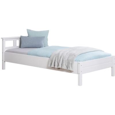 TiCAA Einzelbett Doppelbett Gästebett, Merci für Schlafzimmer, Kinderzimmer Kiefer Massivholz Bettgestell 90 x 200 cm TiCAA Einzelbett Doppelbett Gästebett, Merci für Schlafzimmer, Kinderzimmer Kiefer Massivholz Bettgestell 90 x 200 cm