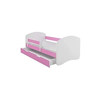 Generic BDW Kinderbett Jugendbett mit Einer Schublade und Matratze BESTPREIS , Rosa, 160x80 Generic BDW Kinderbett Jugendbett mit Einer Schublade und Matratze BESTPREIS , Rosa, 160x80