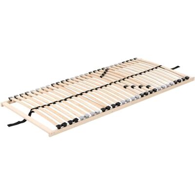 Beliani Lattenrost für Einzelbetten mit 28 Federleisten Birkenholz Hellbraun 80 x 200 cm Federholzrahmen Liry Beliani Lattenrost für Einzelbetten mit 28 Federleisten Birkenholz Hellbraun 80 x 200 cm Federholzrahmen Liry