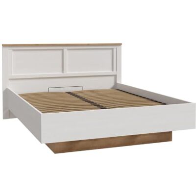 Forte Bohol Landhausstil Bett 160 x 200 cm, Schlafzimmer, Holzwerkstoff, Riviera Eiche/Sibiu Lärche Hell Holzdekor, 176,2 cm breit x 102,9 cm hoch x 206,4 cm tief Forte Bohol Landhausstil Bett 160 x 200 cm, Schlafzimmer, Holzwerkstoff, Riviera Eiche/Sibiu Lärche Hell Holzdekor, 176,2 cm breit x 102,9 cm hoch x 206,4 cm tief