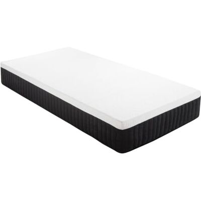 HOMCOM Matratze 90x200 cm Ergonomische Taschenfederkernmatratze 7-Zonen 25 cm Höhe, mit Memory-Schaumstoff, H3 Härtegrad HOMCOM Matratze 90x200 cm Ergonomische Taschenfederkernmatratze 7-Zonen 25 cm Höhe, mit Memory-Schaumstoff, H3 Härtegrad