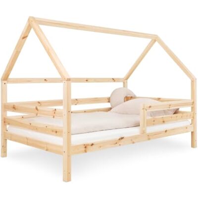 Ehrenkind ® Hausbett 120x200 Natur, Kinderbett mit Rausfallschutz Ehrenkind ® Hausbett 120x200 Natur, Kinderbett mit Rausfallschutz